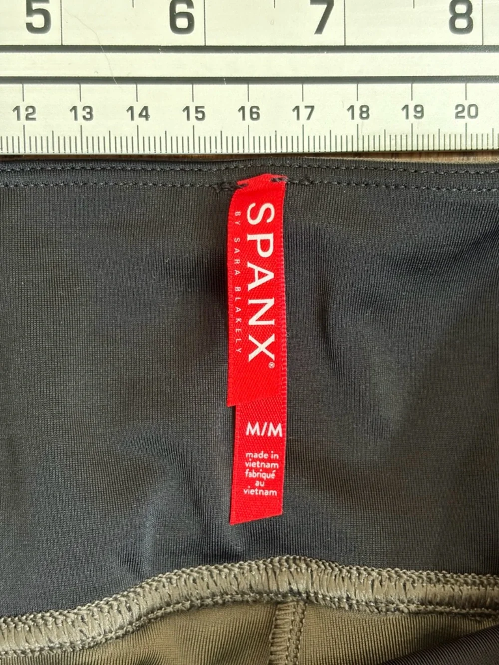 SPANX Shape Faux Leather Moto Leggings in Gunmetal - Picture 2 of 12